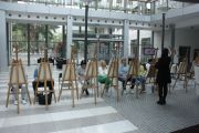 Warsztaty malowania intuicyjnego z Wioletą Zysk w Galerii Sztuki Ratusz, foto nr 5, MOK Legionowo